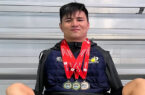 عباس کریمی شناگر معلول کشور، برنده دو مدال طلا و یک نقره از مسابقات ایالتی امریکا شد