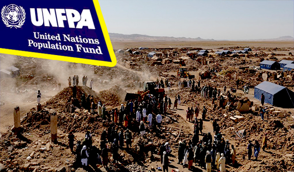 کمک صندوق جمعیت برای حدود ۸۰ هزار تن از زیان‌دیدگان زمین‌لرزه‌های هرات