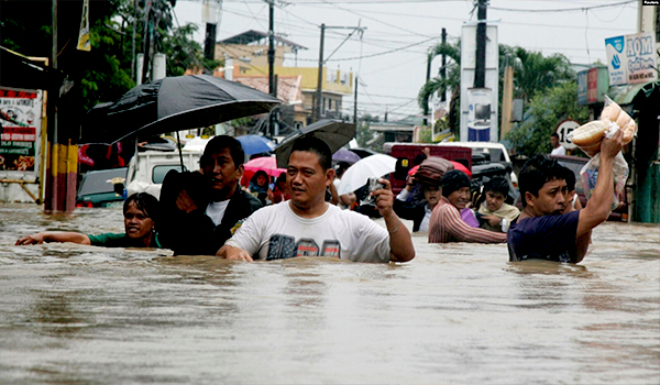 جان باختن هفت تن در نتیجه بارندگی‌های شدید و لغزش زمین در جنوب فیلیپین