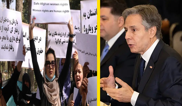 انتقاد وزیر خارجه امریکا از ادامه محدویت‌ها علیه زنان در افغانستان