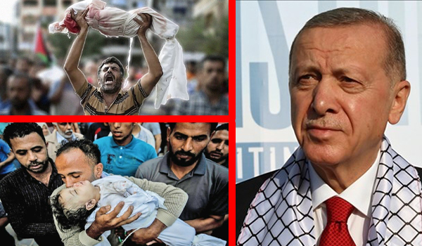 اردوغان: جهان شاهد کشتار بی‌رحمانه مردم غزه توسط رژیم اسرائیل است